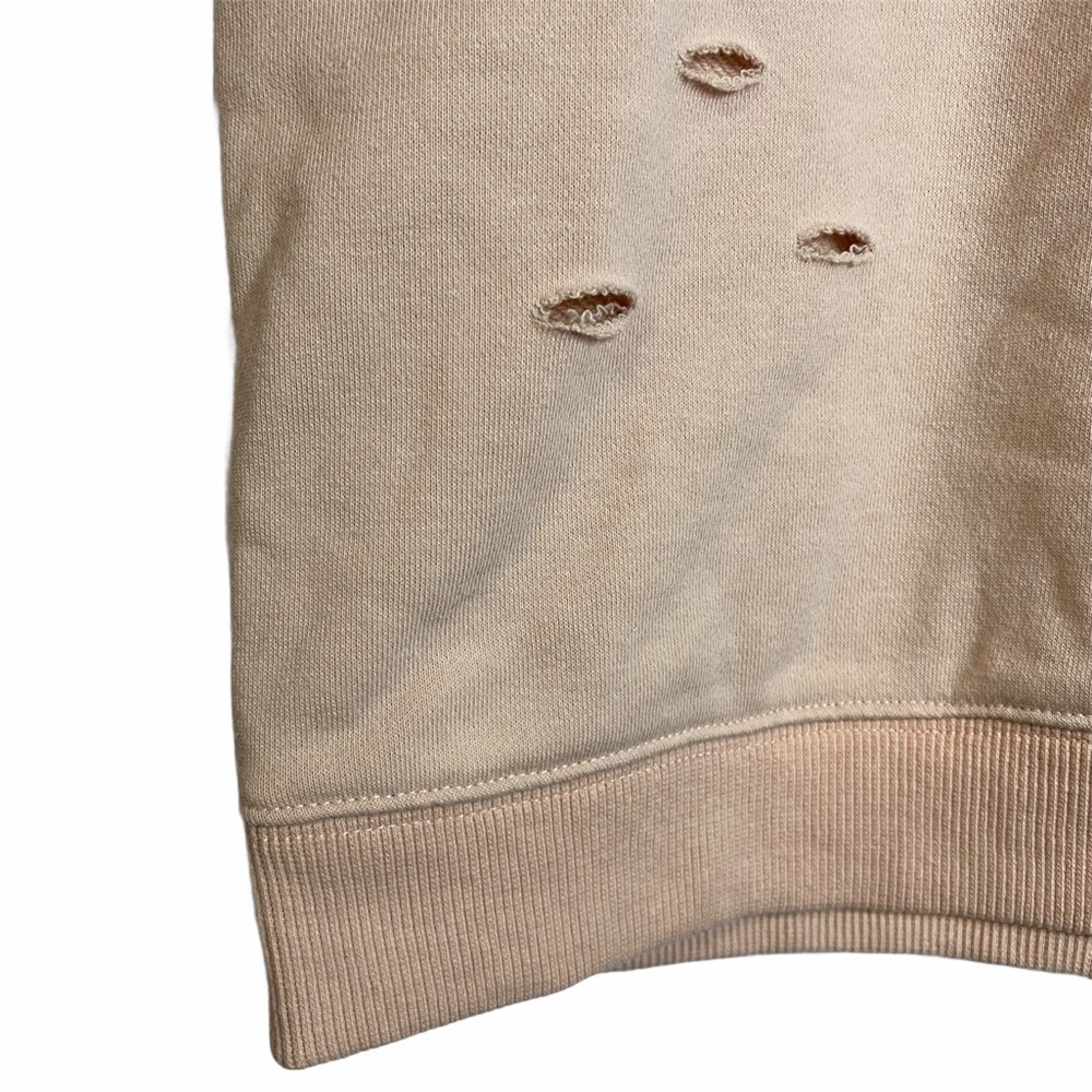 Central Park West Distressed Ripped Retro Peach T-Shirt Short Sleeve Small S - Picture 9 of 11